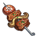 Stone-Roasted Meat Skewer